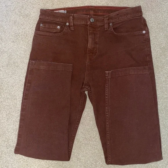 American Giant Mahogany Men’s Roughneck Slim Leg Stretch Canvas Jeans
34 x 30 - Picture 5 of 14